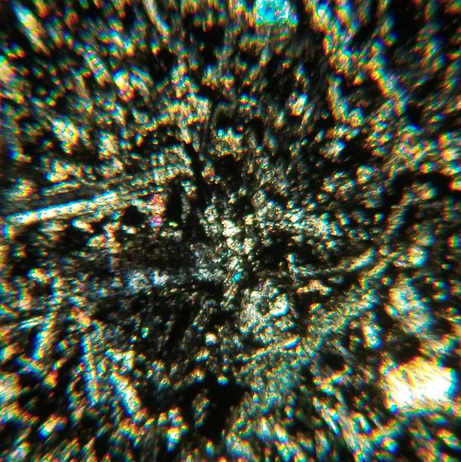 Thin-section Mount from IRDP Borehole Petrographic Microscope Slide IRDP 1850.32