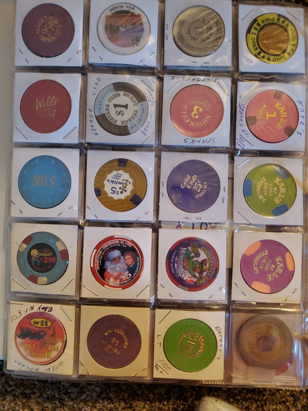 Vintage Rare Nevada Casino Chips Lot Of 20