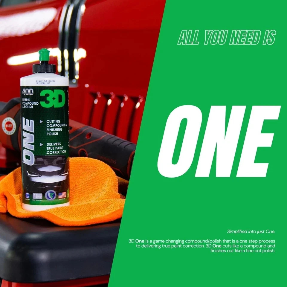 3D ONE Hybrid Compound Polish 16 oz