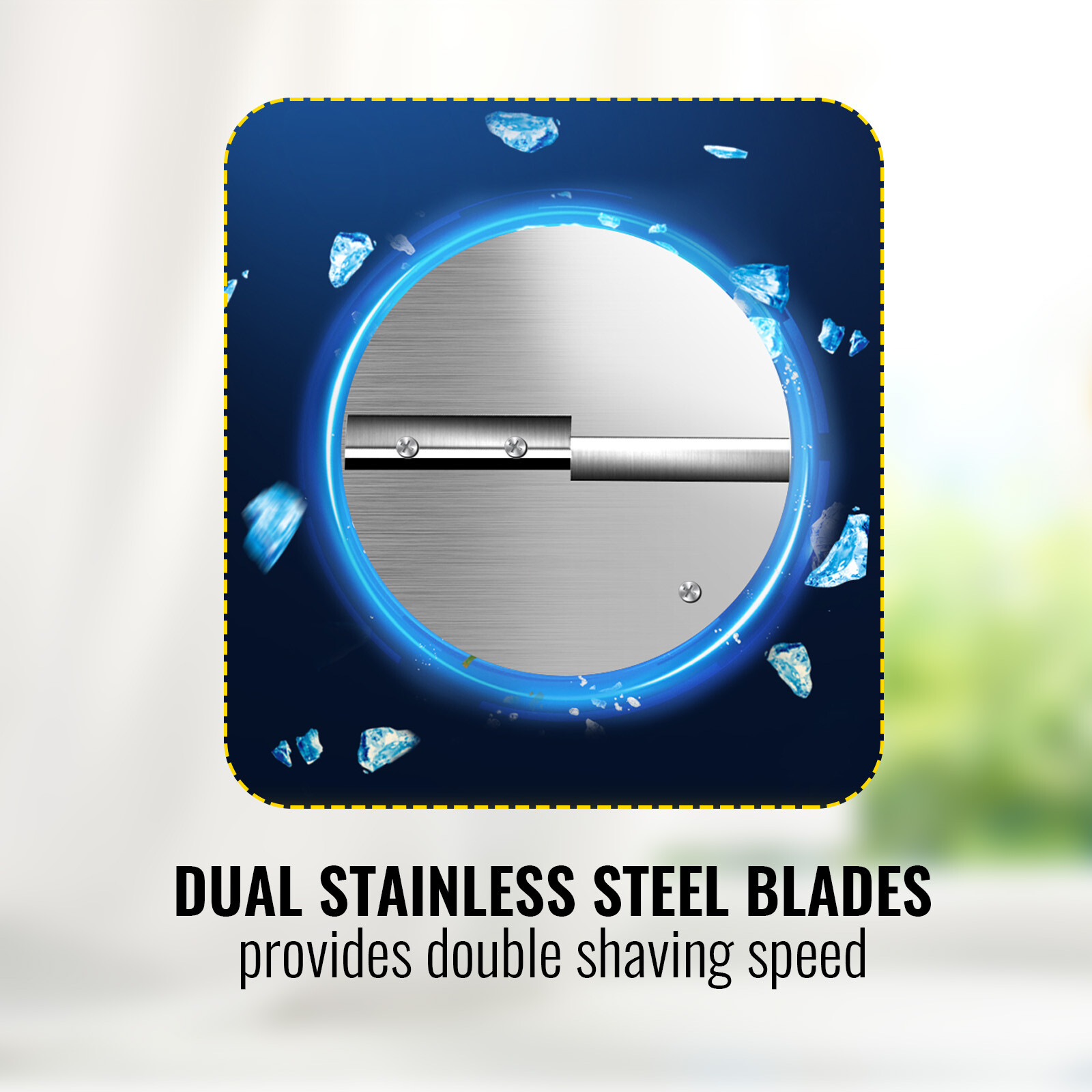 VEVOR 400LBS/H Commercial Snow Cone Machine Electric Ice Shaver Ice Crusher Blue