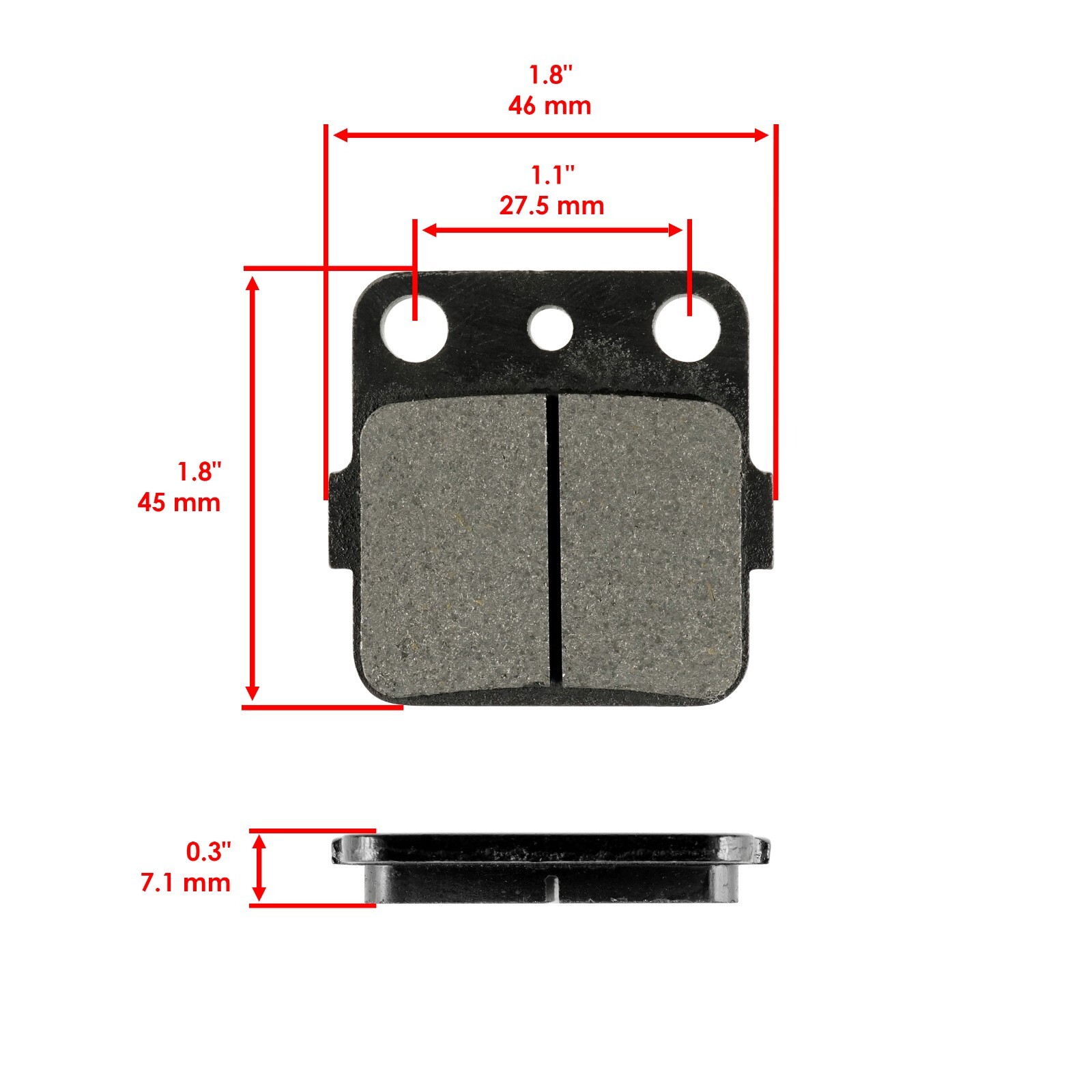 Front & Rear Brake Pads for Honda TRX400EX Sportrax 400Ex 2001-2008