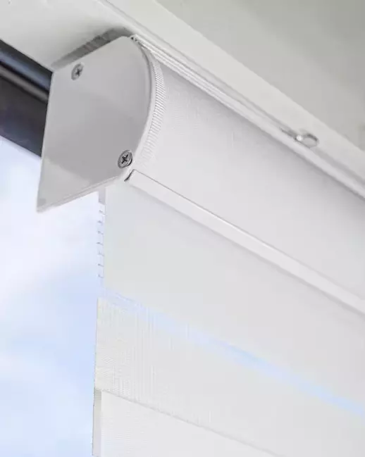 Chicology Basic Arctic Light Filtering Dual Layer Zebra Roller Shade 52"x72" 21C