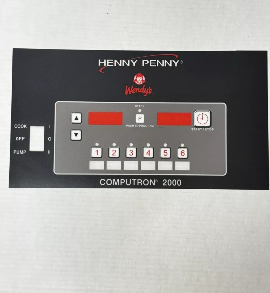 Henny Penny Computron 2000 decal