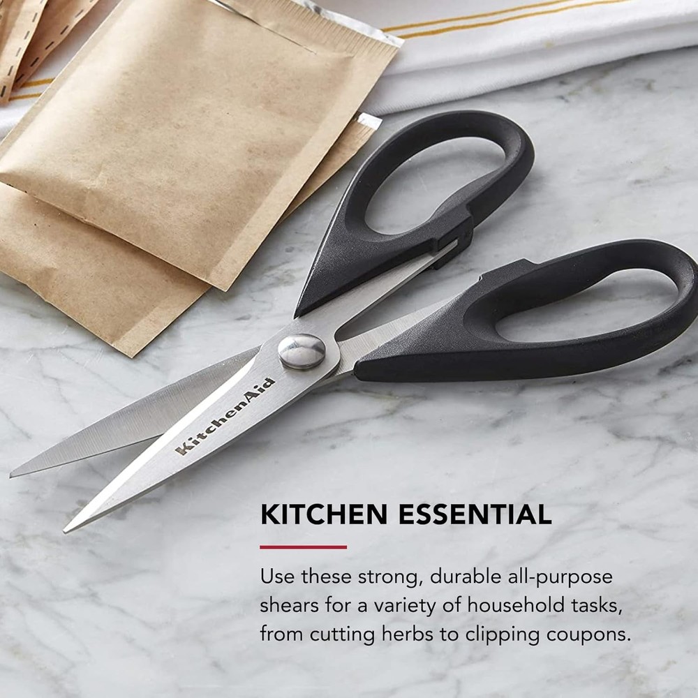 KitchenAid All Purpose Kitchen Shears with Protective Sheath Durable Stainless S