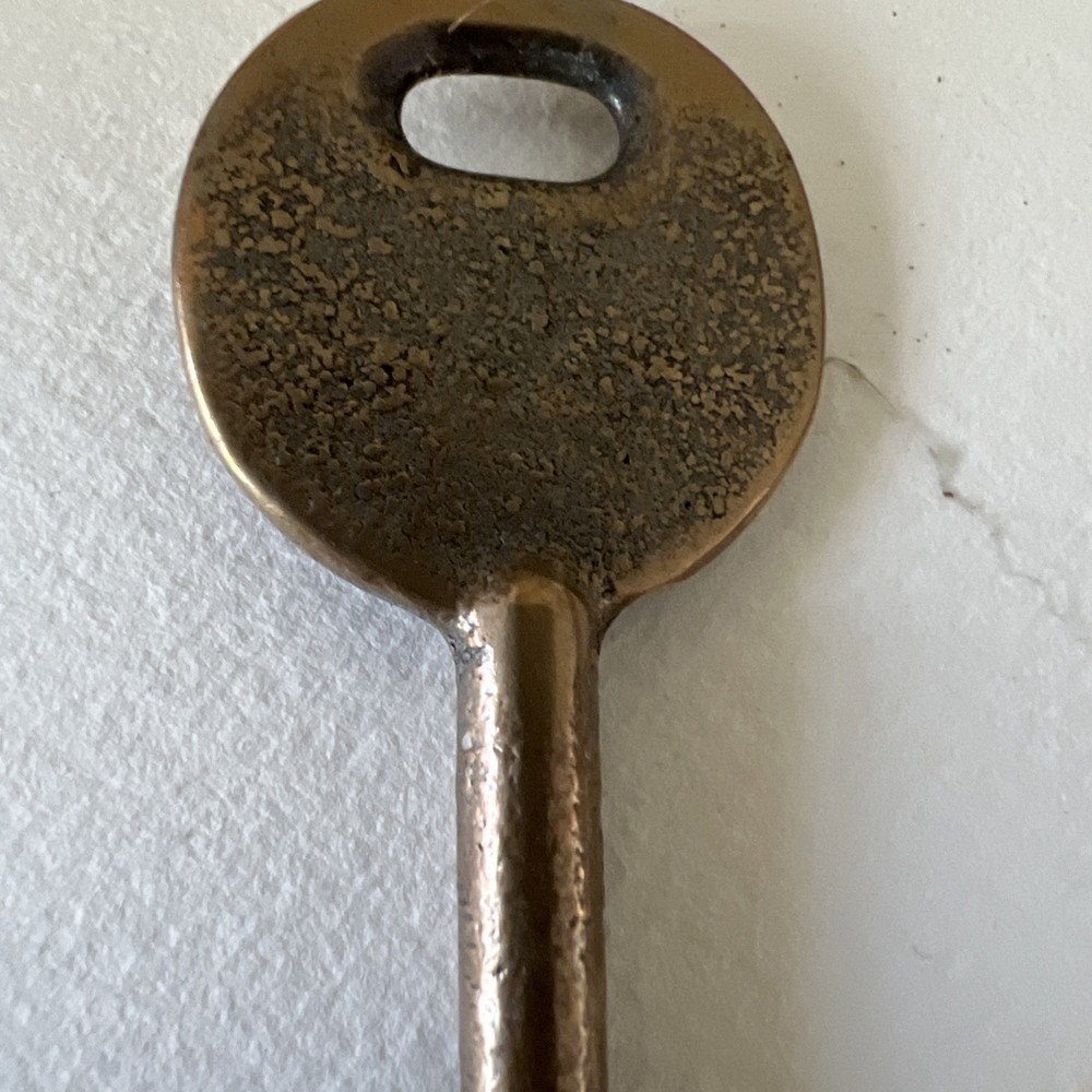 Vintage Adlake Solid Brass Railroad Skeleton Keys