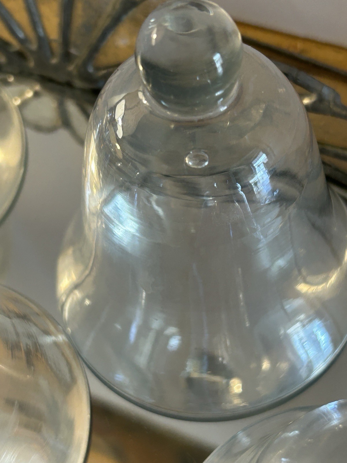 Antique Blown Glass Garden Cloche Dome for Saplings Candles or Kitchen Decor