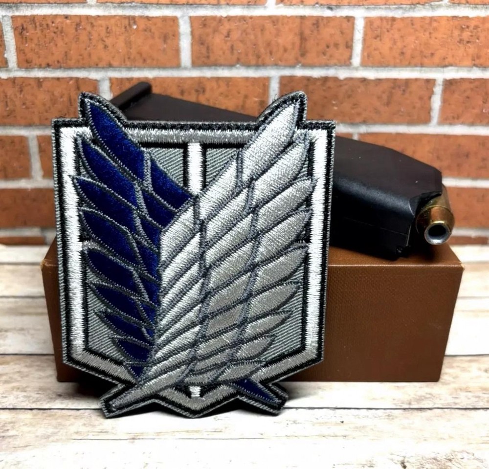 Tactical Morale Patch - Attack on Titan Patch - Embroidered Anime Wings Patch