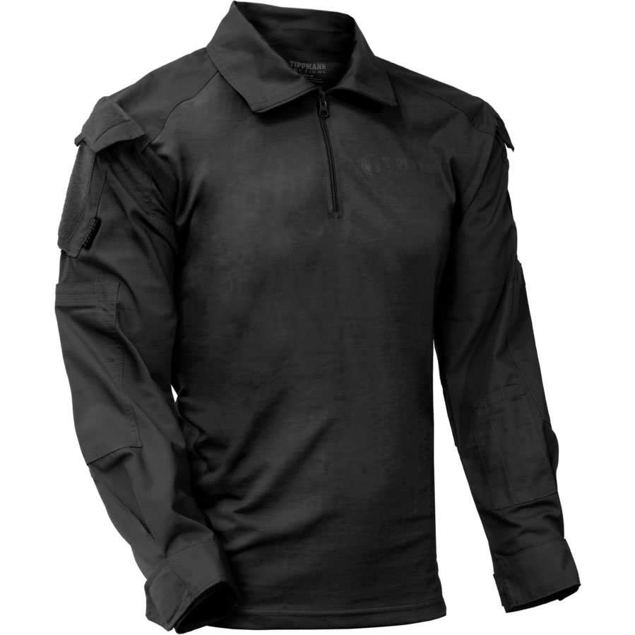 Tippmann Tactical TDU Shirt - Black - Medium - Paintball