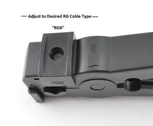 3-Blade Precision Coax Cable Stripping Tool for RG-6, RG-58, RG-59 and RG-62