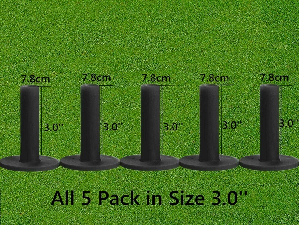 New Golf Rubber Tee For Driving Range Practice Mat 3/5/6 Pack Fast Ship