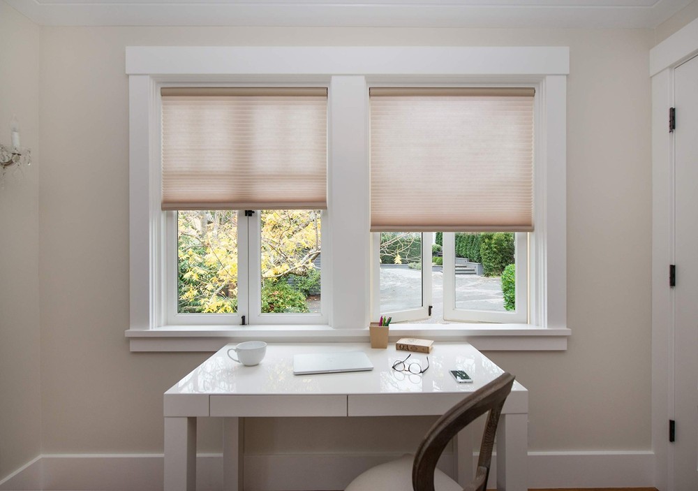 Artisan Select No Tools Custom Cordless Cellular Light Filtering Shades, Corn...