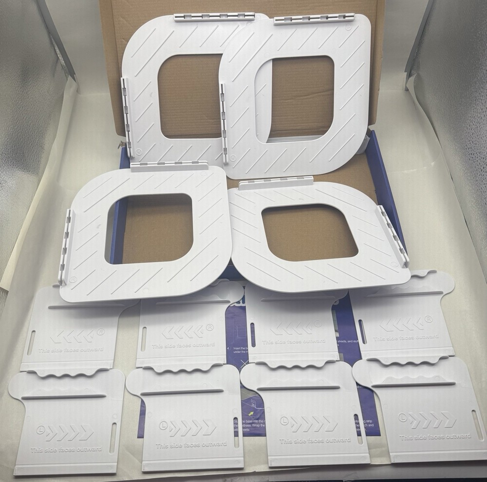 Sheet Holders for Bed Corners - Plastic Fasteners Keep Sheets Firm & Tight *READ