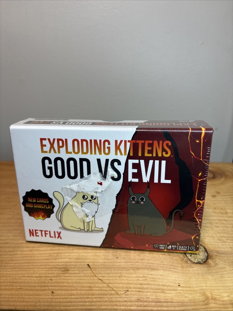 Exploding Kittens : Good Vs Evil ~ sealed box party game based on Netflix series