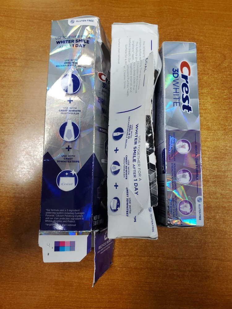 3 Pack: Crest 3D White Assorted Toothpastes (Exp. 6/26) E11D