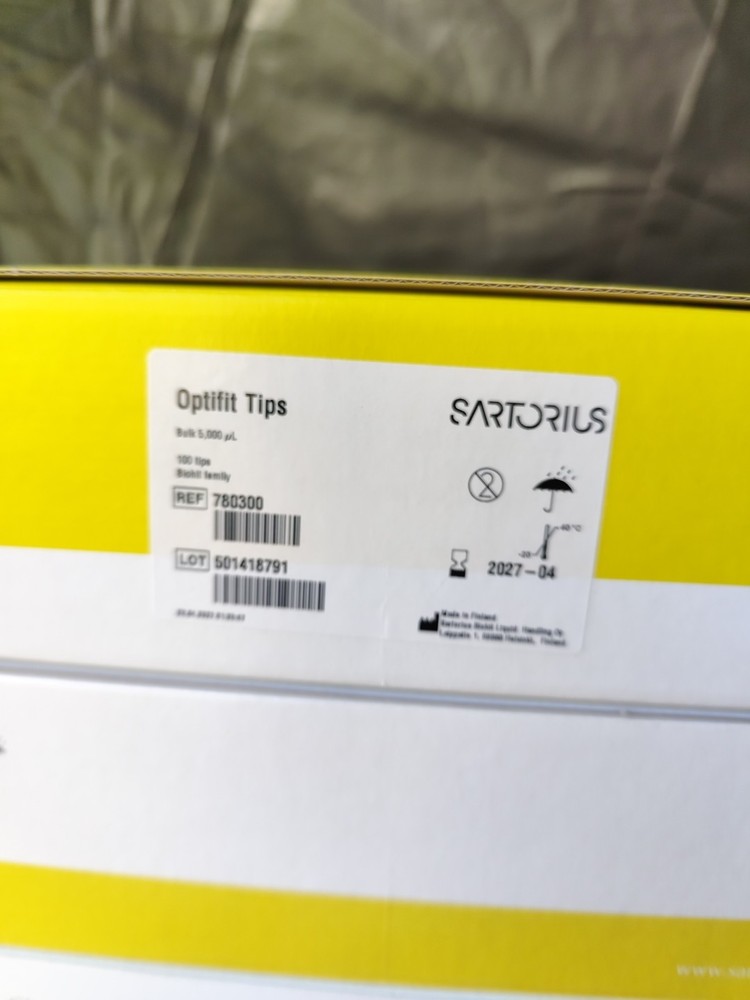 Sartorius optifit tips 5000 ul Bulk 100 Tips 780300