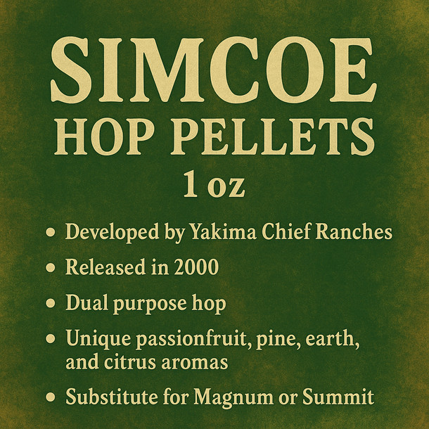 YCH Hops Simcoe Hop Pellets 1 oz