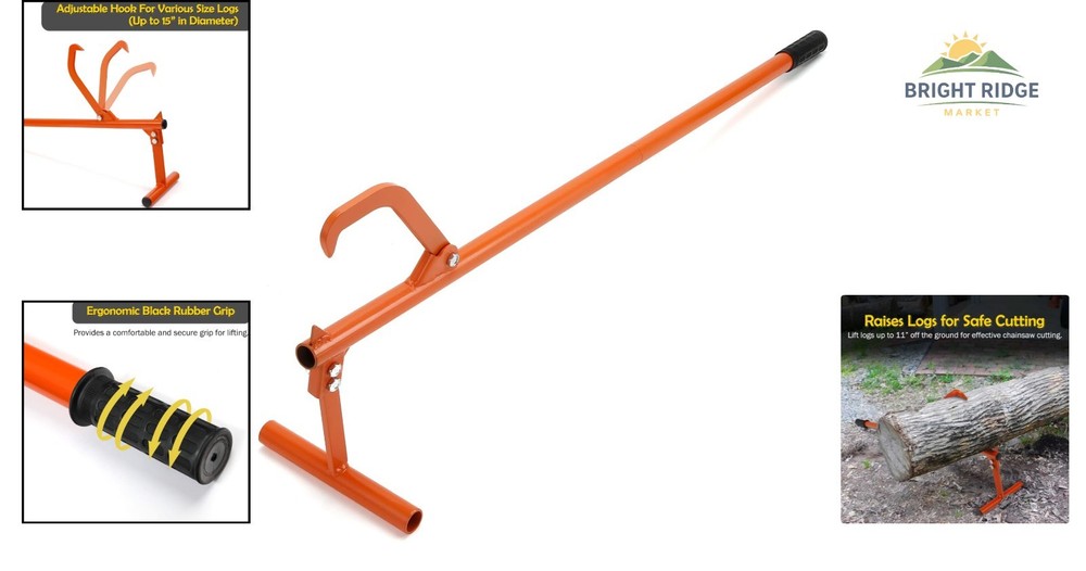 Timberjack Log Roller with Ergonomic Handle for Lifting and Moving Logs