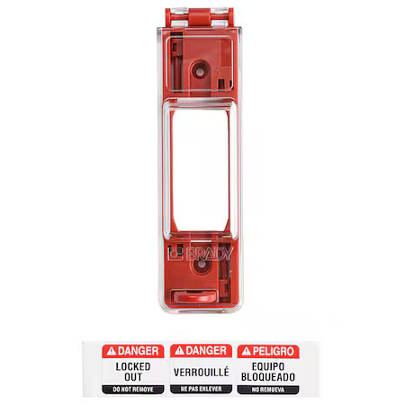 Brady 65392 Wall Switch Lockout, Red, 9/32 In. Dia.
