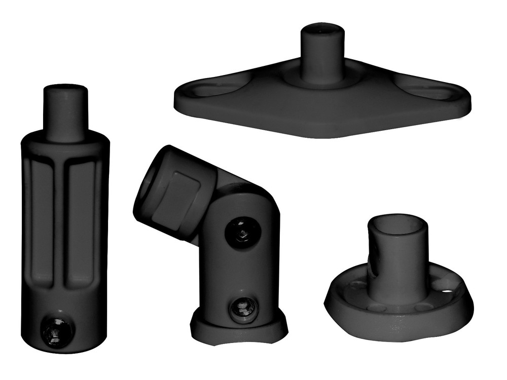 Black - 6 Pack Lot - Universal Wall or Ceiling Speaker Mounts Brackets fits BOSE