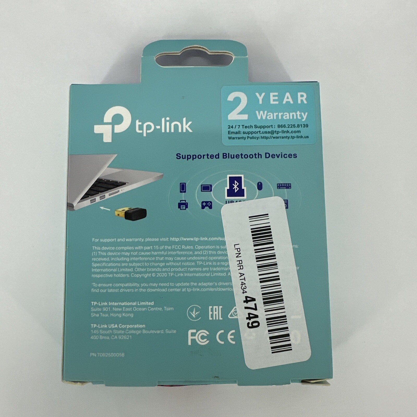 TP-Link UB400 Bluetooth 4.0 Nano USB Adapter (Windows 8/8.1/10) NEW OPEN BOX