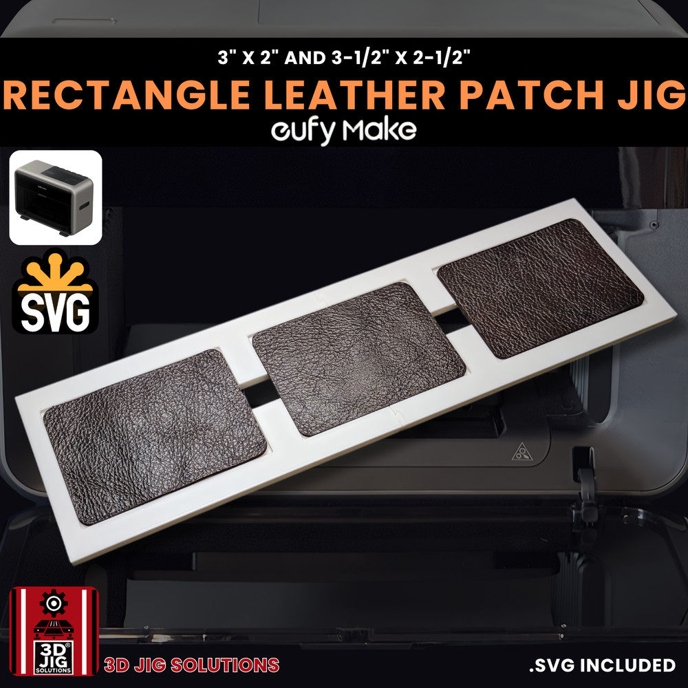 EufyMake E1 Jig | Rectangle Hat Patch UV Printer Fixture, UV Printing Alignment