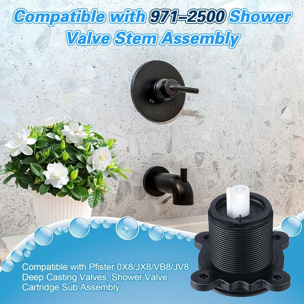 Valve Stem Assembly Only, Compatible, Shower Cartridge Replacement