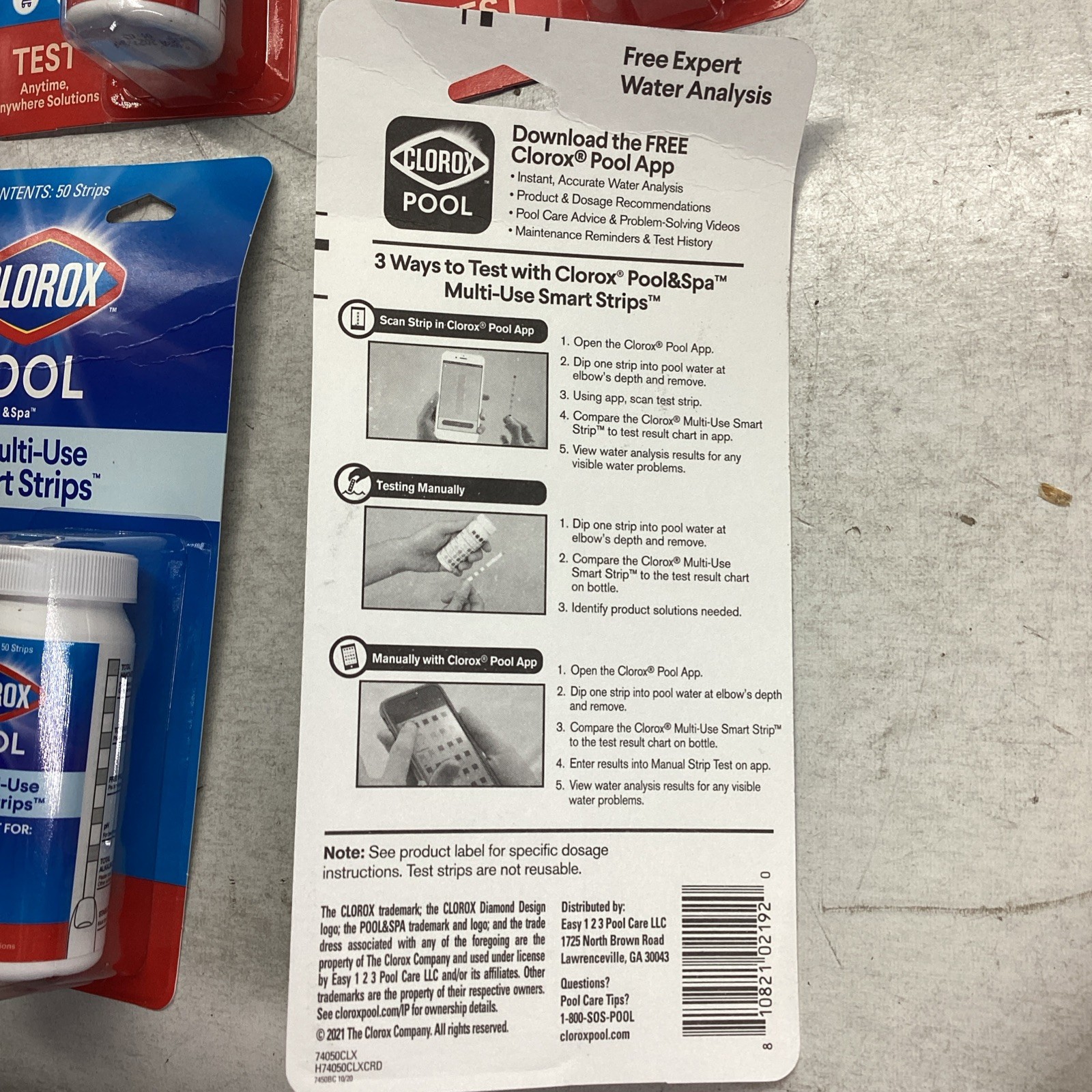 6x Clorox Pool and Spa Test Strips (Pack of 50) Expires 04/2027