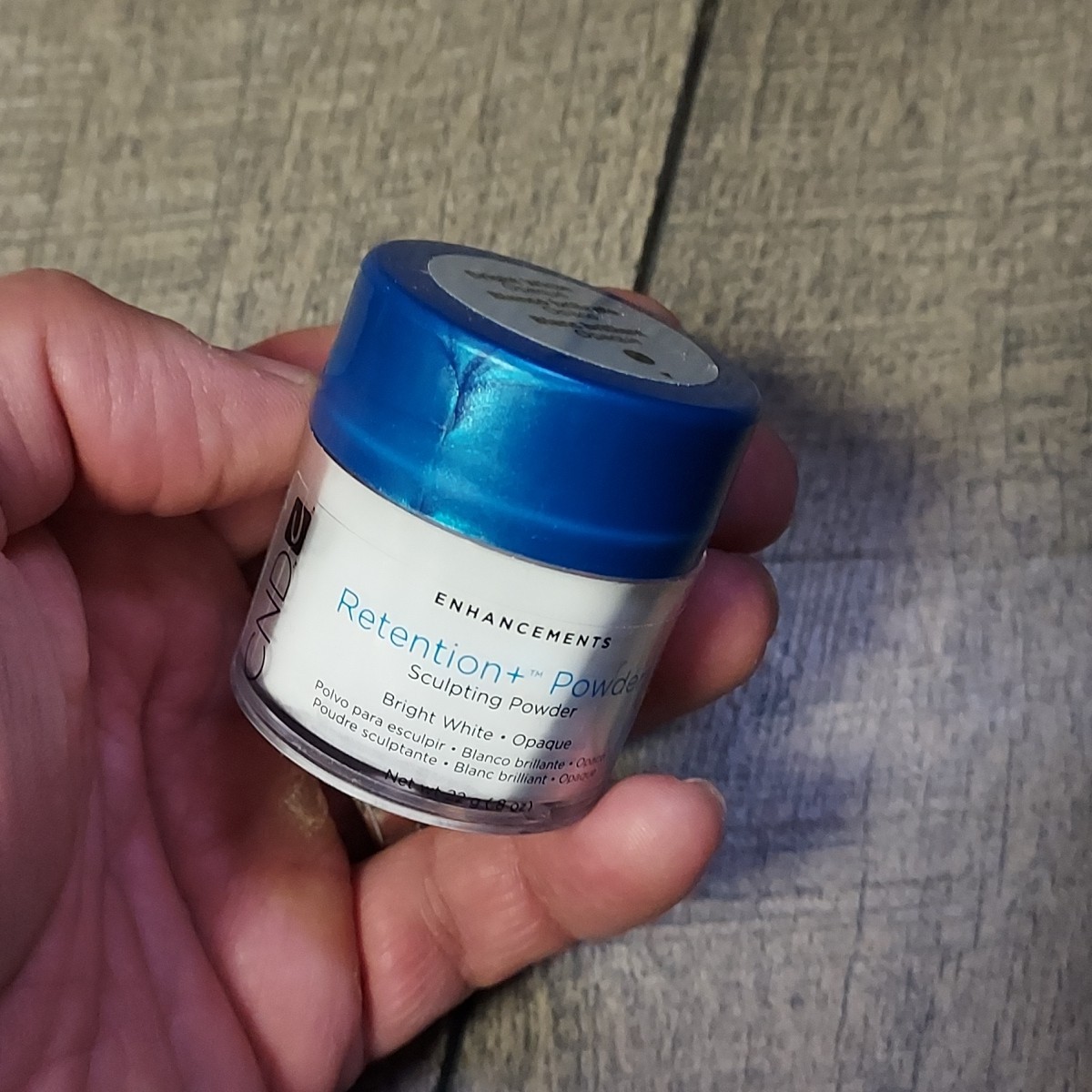 LOT OF 2 CND Enhancements Retention + Sculpting Powder BRIGHT WHITE .8oz Sealed