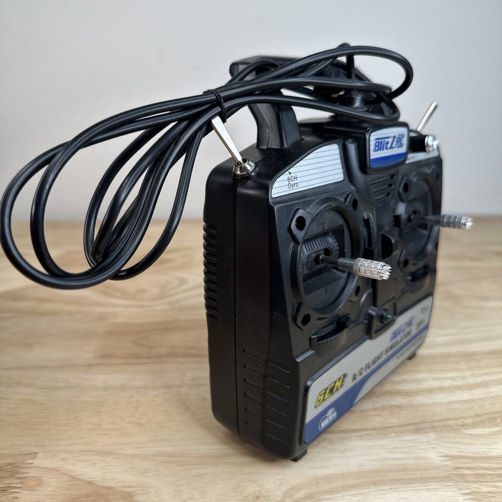 Blitz RC R/C Flight Simulator USB No Battery Required Tested Working