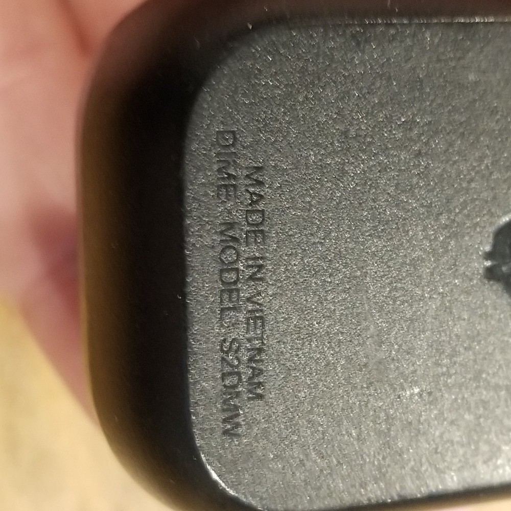 Skullcandy Dime TWS OEM Replacement CASE ONLY Black S2DMW 0546