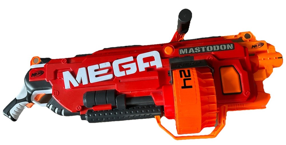 NERF N Strike Mega Mastodon Motorized Blaster  Tested & Working