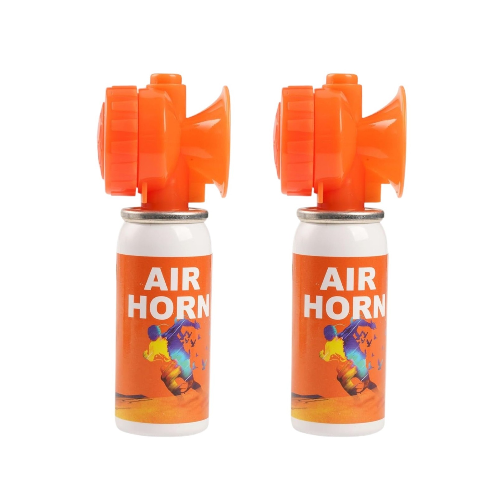 2 Super Loud Mini Air Horn Can Emergency Hand Held Compressed Boat Horns Boating