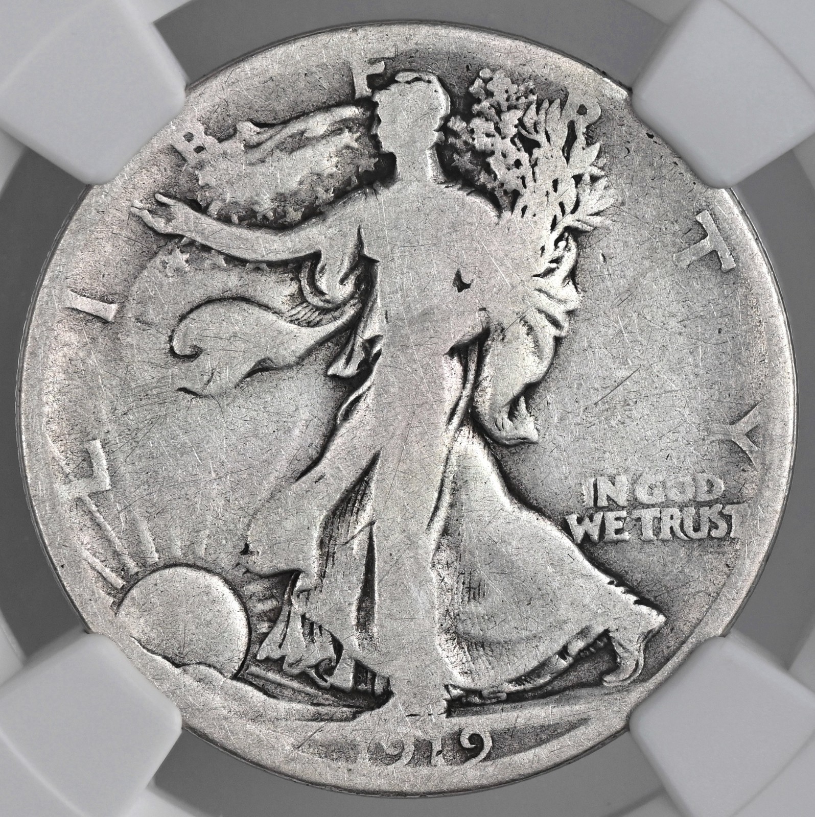 1919-D 50C WALKING LIBERTY HALF DOLLAR "DENVER" NGC G4 #8405242-023