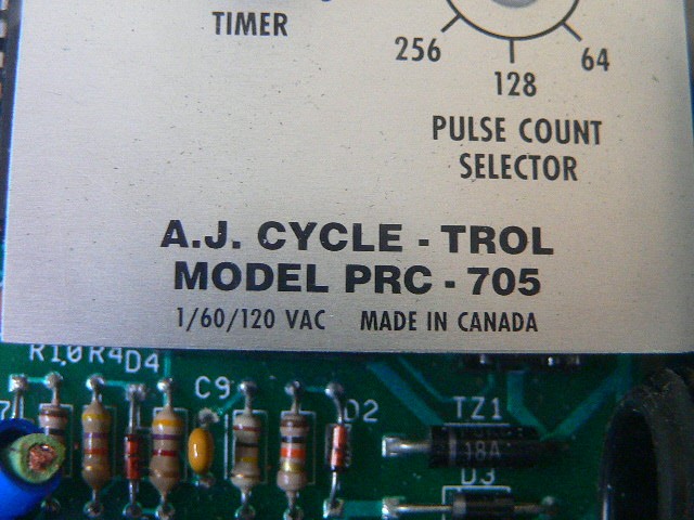 Aj Cycle Trol Model Prc 705 Pulse Count Selector Cycle Timer