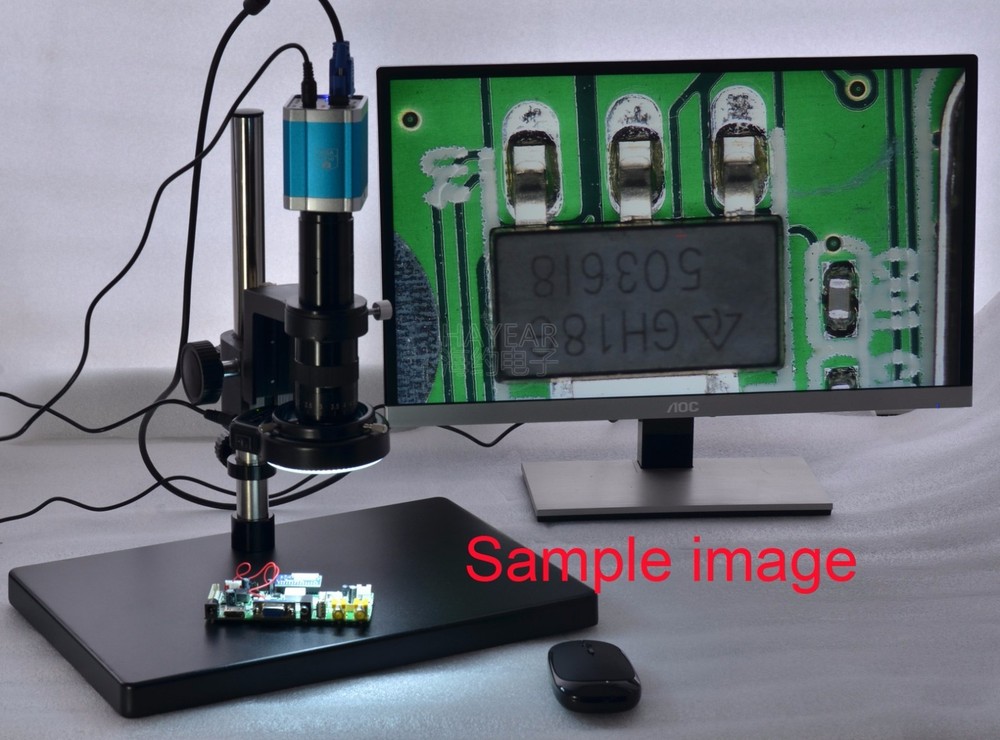 180x Industry Microscope Digital CCD Camera Lens C-Mount Objective Zoom Lens
