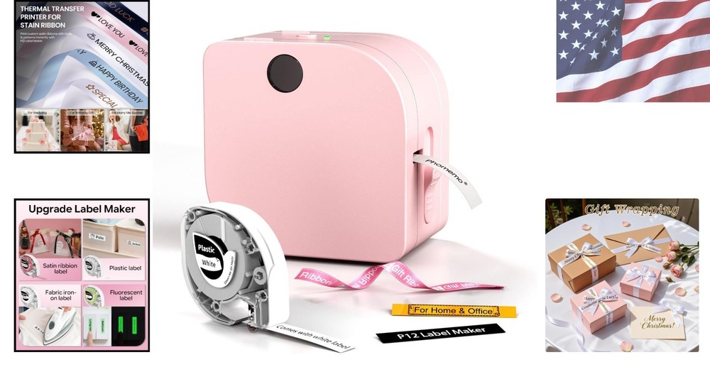 P12 Bluetooth Label Maker - Compact Printer for DIY Crafts & Home Organization