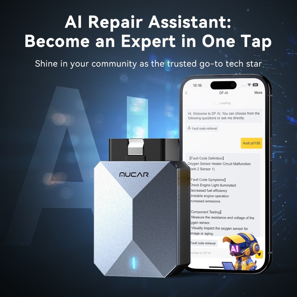 MUCAR BT200 MAX Car OBD2 Scanner AUTO All System Diagnostic Code Readers Tool US