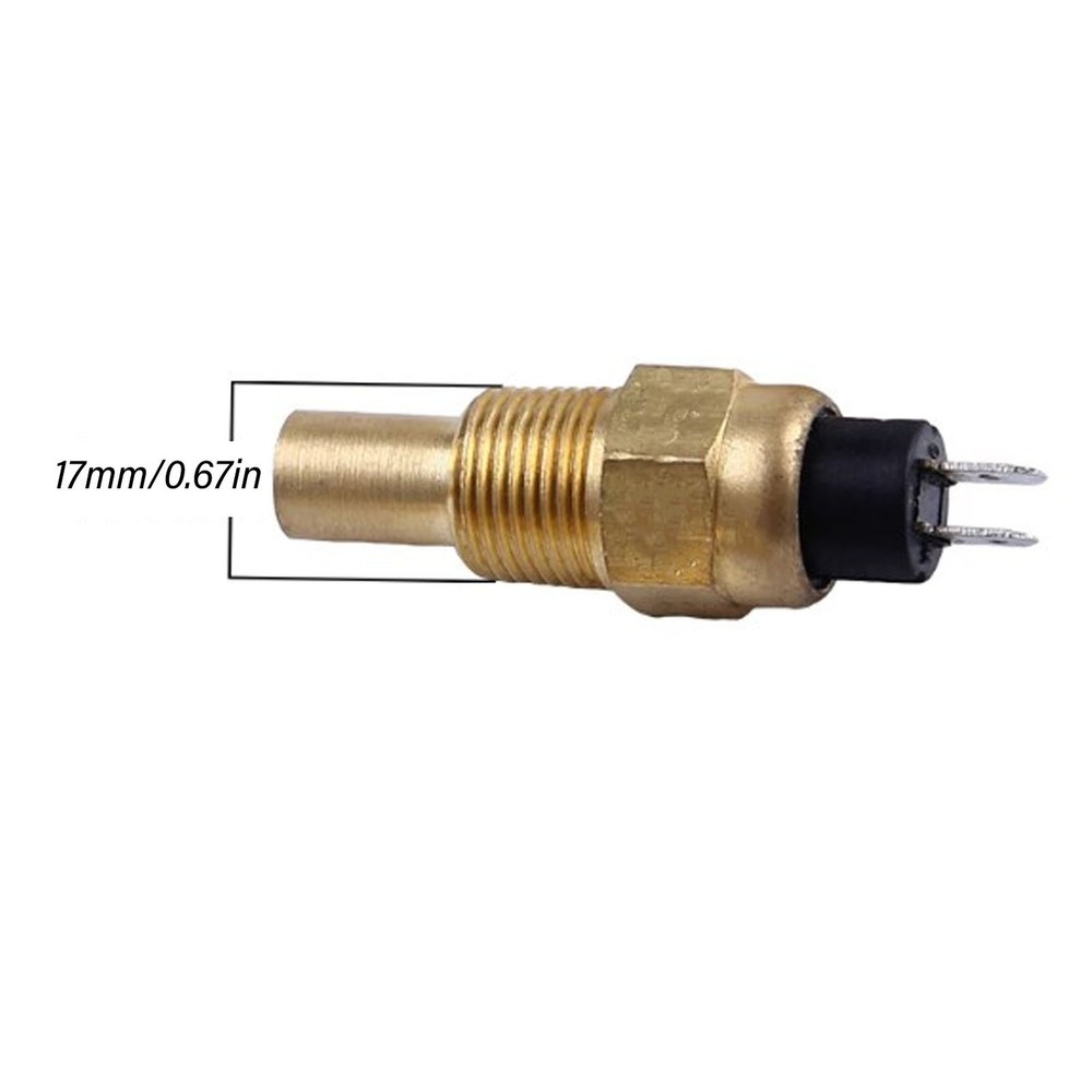 Water Temperature Sensor 3/8NPT Overheating Alarm Engine Coolant Temp Transducer