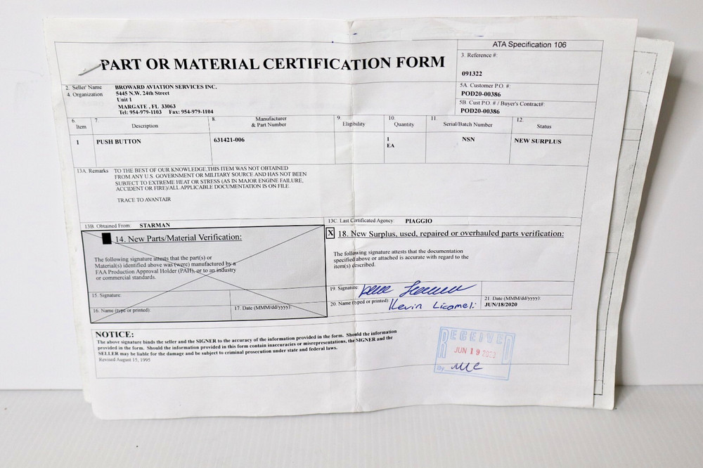 STACO 631421-006 Pushbutton Switch