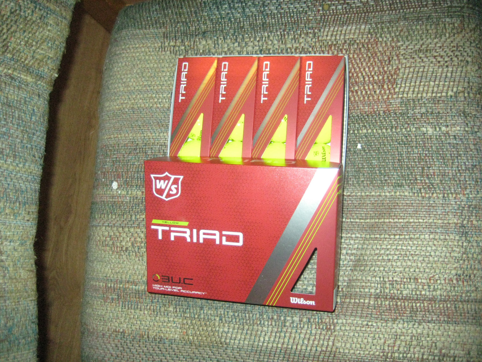1 dozen BRAND NEW Wilson Staff Triad  golf balls   Yellow  Urethane