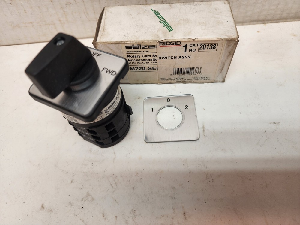 Ridgid 20138 Replacement Forward/Reverse Switch K-60SP Drain Cleaning machine