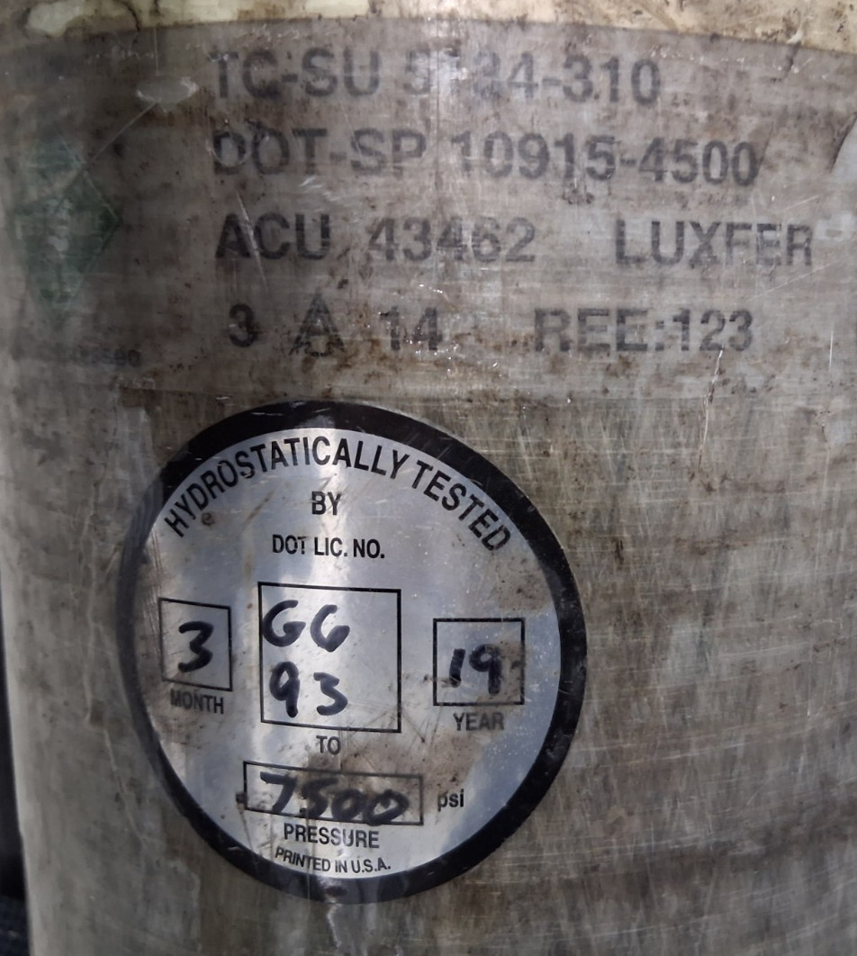 INTERSPIRO SCBA Complete Set – Harness, Gauges, , Mask & 45 Min Air Cylinder