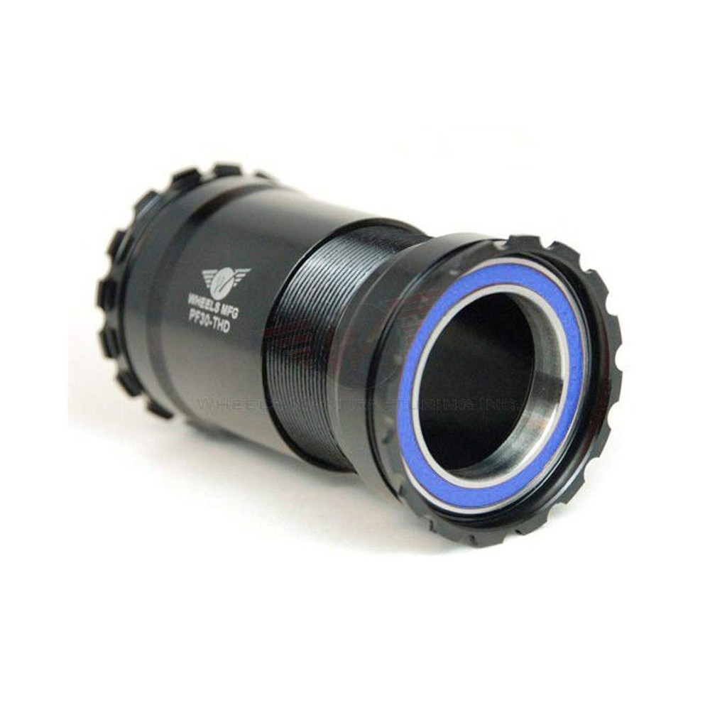 Wheels Manufacturing Pressfit 30 Bottom Bracket Threaded Together Alloy Black...