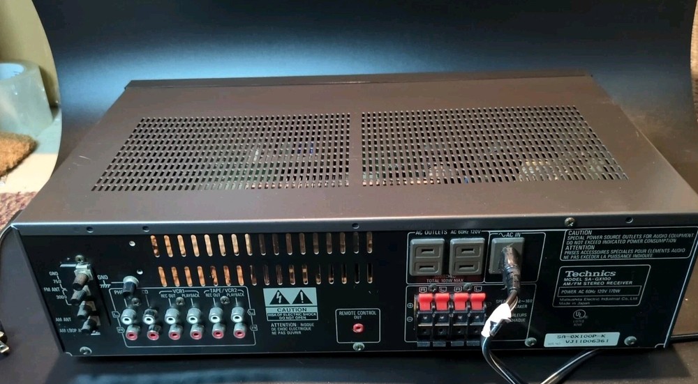 Technics Receiver Synthesizer SA-GX100 Working, Quartz, A/B Speaker