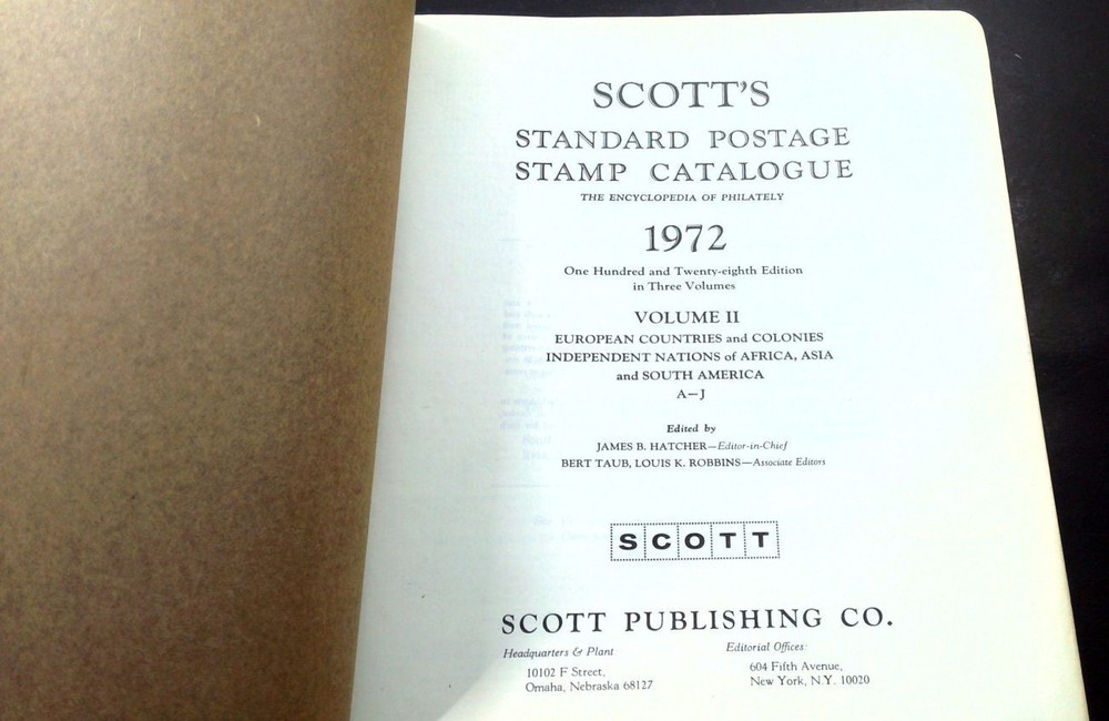 Scott Standard Postage Stamp Catalogue 1972 3 Volumes Encyclopedia Philately