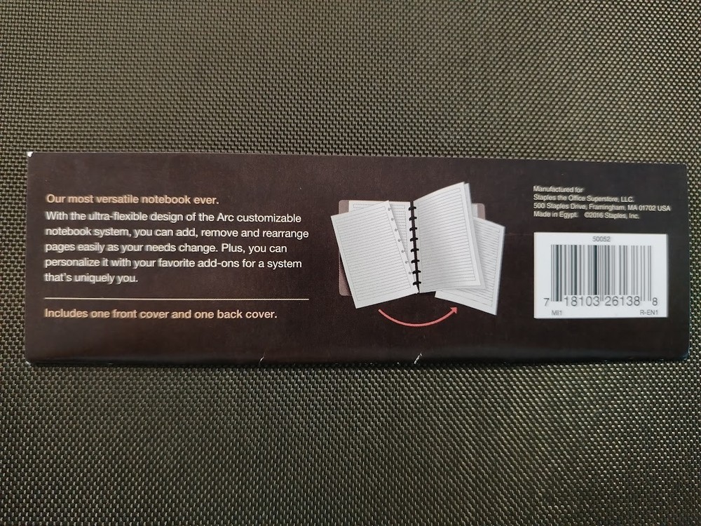 ARC Poly Cover Set 50052 Customizable Notebook System Staples Transparent Covers