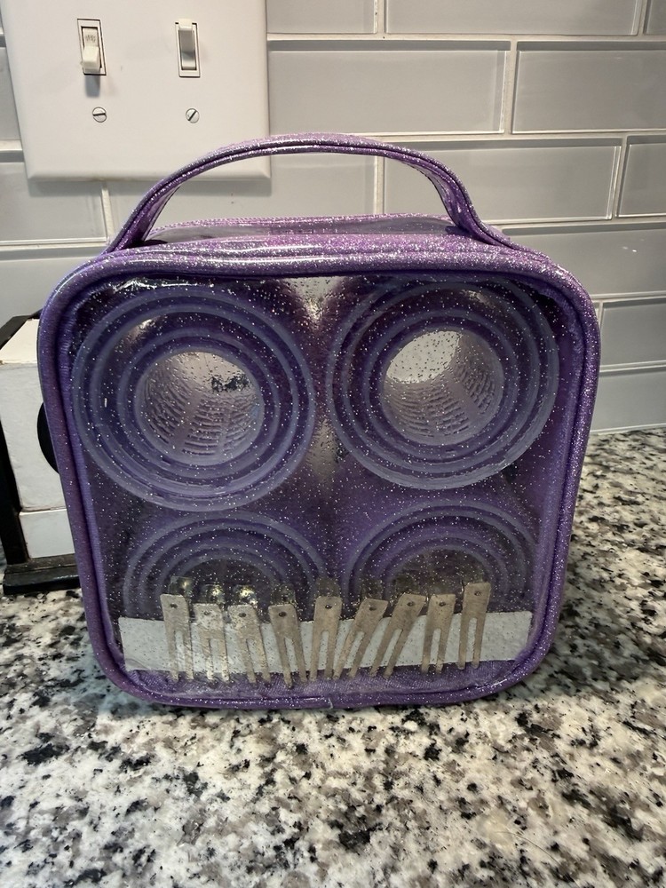 Hair Rollers With Clips With Carrying Case