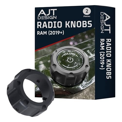 Radio Knobs Compatible with 2019–2025 RAM Trucks (12.0" Touchscreen Only) |