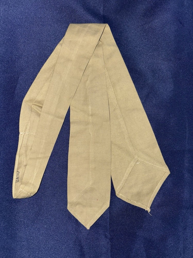 WW2 US Marine Uniform Khaki Neck Tie Wool Blend Original Enlisted USMC