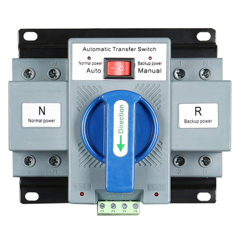 JONASC AC110V 63A 2P Automatic Transfer Switch Solar ATS Generator Dual Power Ch